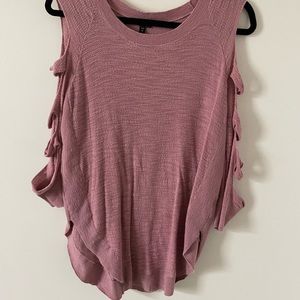 Pink Express Top (cut out sleeves)
